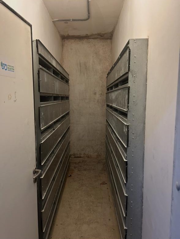 Filter room midway through treatment